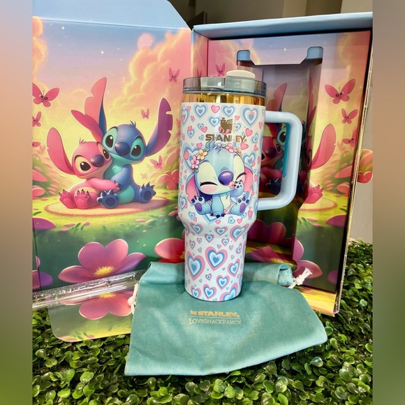 Stanley Other - Customized Beautiful stanley cute stitch 40 oz